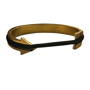 Hair Tie Holder Gold Arrow Cuff Bracelet